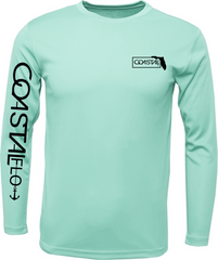 Men's "Florida State" Shark Performance UPF 50 Long Sleeve - Sea Foam