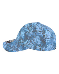 1 “Blue Hibiscus Florida” Blue Hawaiian- Low Profile DriFit Performance - Trucker Hat