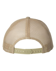 1 Khaki / Coyote Brown- Trucker Hat with Gunmetal PVC rubber patch