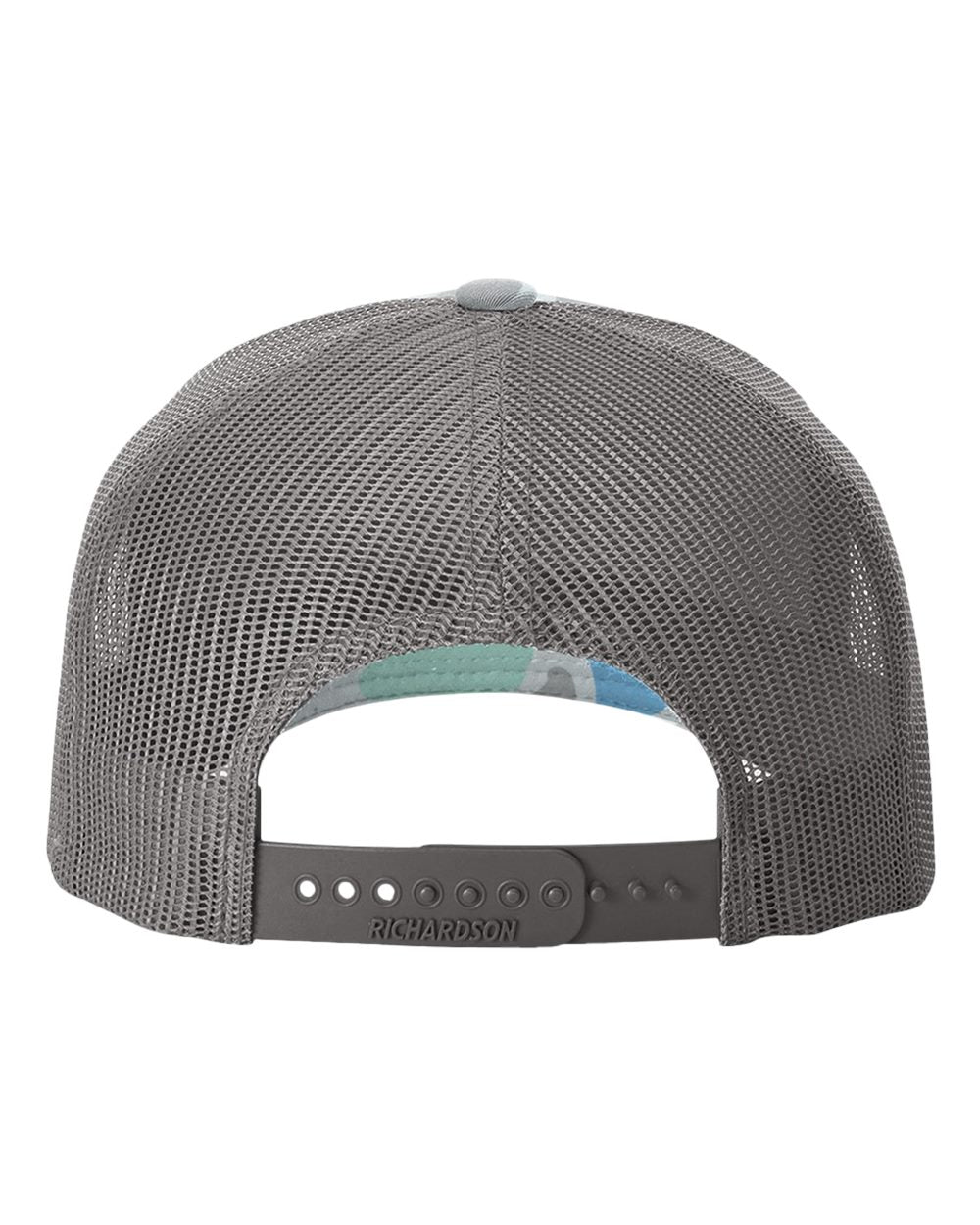 1 Saltwater Duck - Trucker Hat with Gunmetal PVC rubber patch