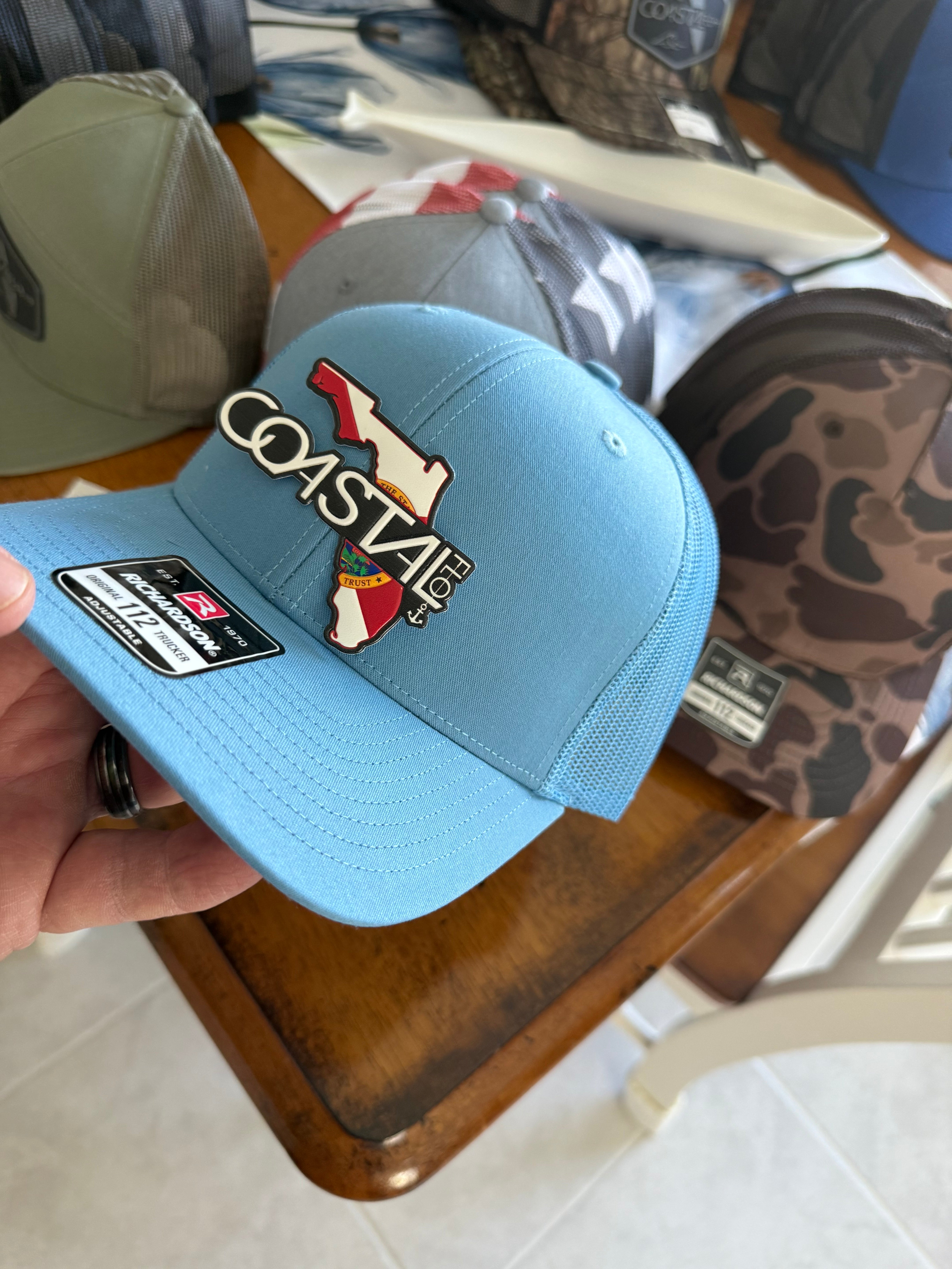 3 Columbia Blue/Blue - Trucker Hat State