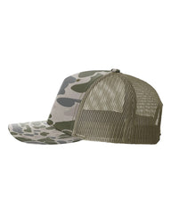 1 Marsh Duck - Trucker Hat with Gunmetal PVC rubber patch
