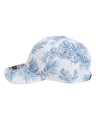 1 “Blue Hibiscus Florida” Floral Mist - Low Profile - Drifit Performance Trucker Hat