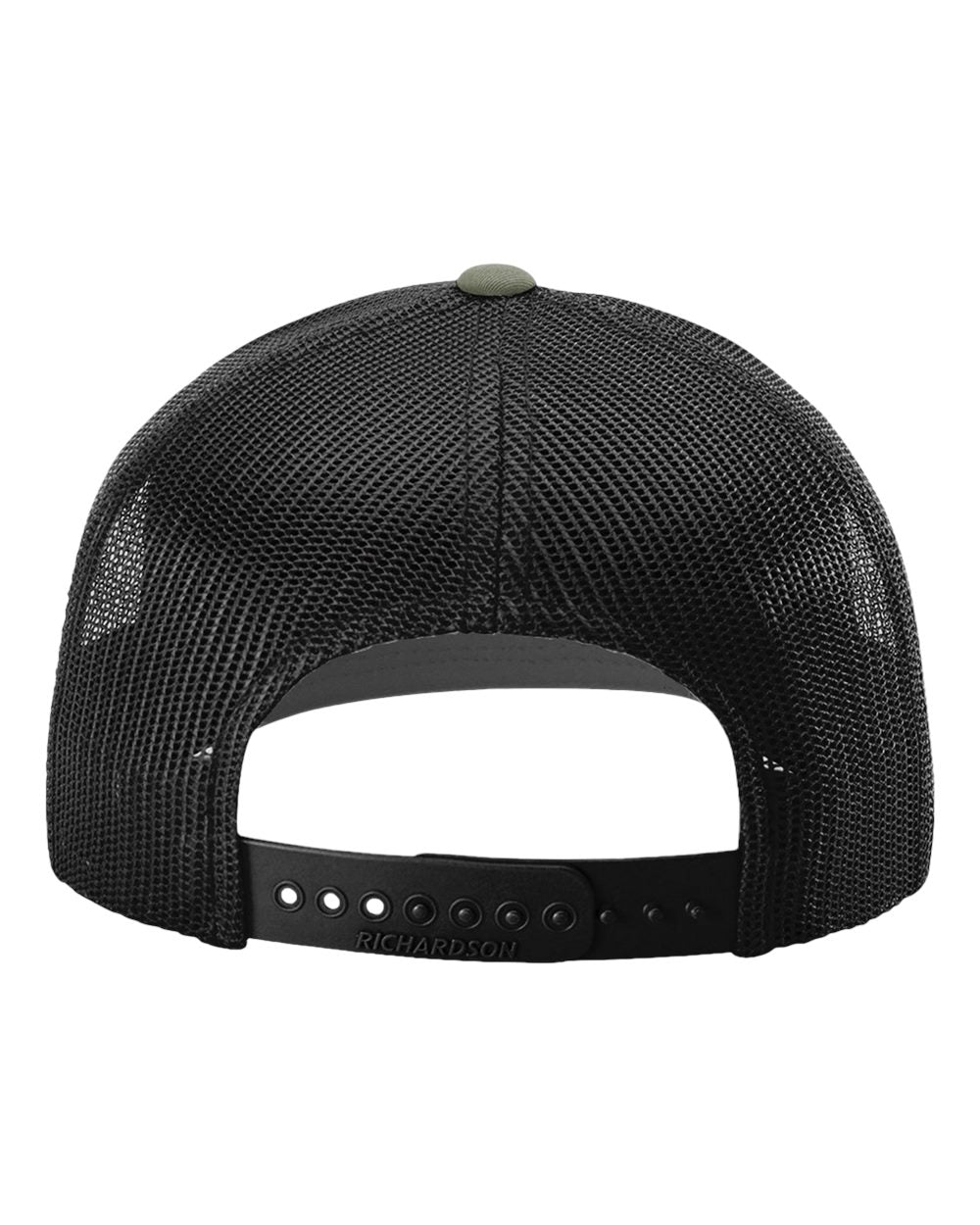 1 Loden Green / Black - Trucker Hat with Gunmetal PVC rubber patch