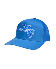 1 “Blue Hibiscus Florida” Columbia Blue/Blue - Trucker Hat