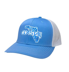 1 “Blue Hibiscus Florida” Columbia Blue/White - Trucker Hat