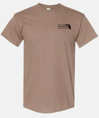 Men's "American Flo" Khaki Coyote Desert Brown - Unisex T-Shirt