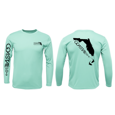 Men's "Florida State" Shark Performance UPF 50 Long Sleeve - Sea Foam