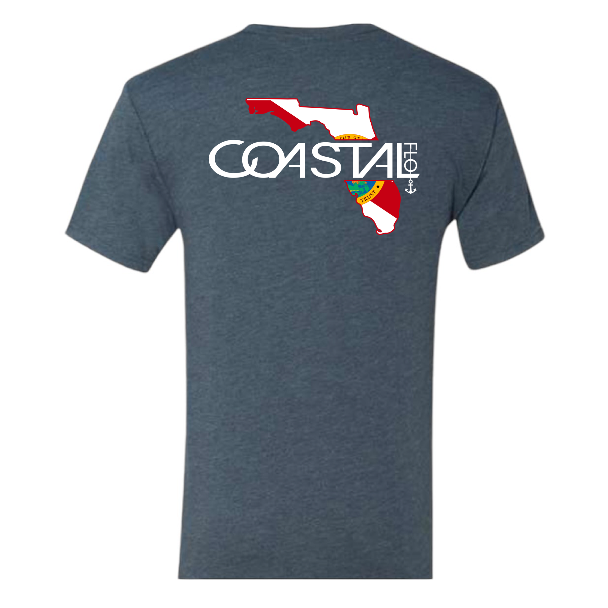 Men's "Florida Coastal" Indigo - Unisex Triblend T-Shirt