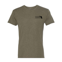 Men's "Florida Wave" Military Green - Unisex Triblend T-Shirt
