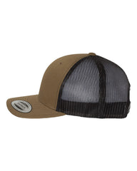 1 Coyote Brown / Black Trucker Hat with Gunmetal PVC rubber patch