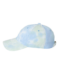1 “Blue Hibiscus Florida” Tie Dye Sky - Low Profile - Trucker Hat