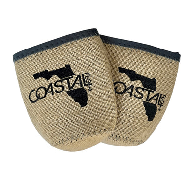 Burlap Koozie “Florida Coastal” Neoprene