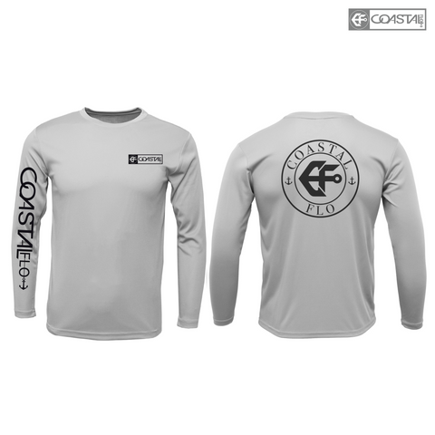 Men's "Anchor Down" Performance UPF 50 Long Sleeve - Steel Grey