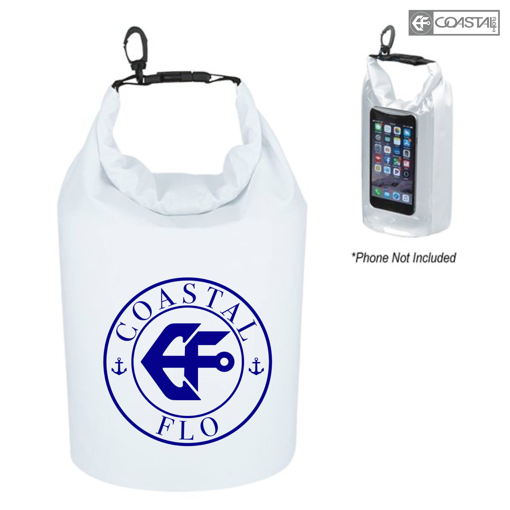 "My Stash" Dry Bag - White