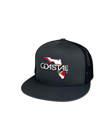 1 Curved visor - Trucker Hat – Coastalflo