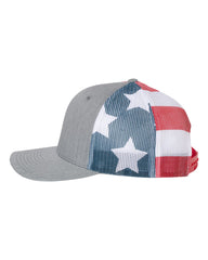 1 Heather Grey USA Stars & Stripes - Trucker Hat State