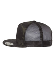 1 Flat Bill-  MultiCam/Black - Trucker Hat State