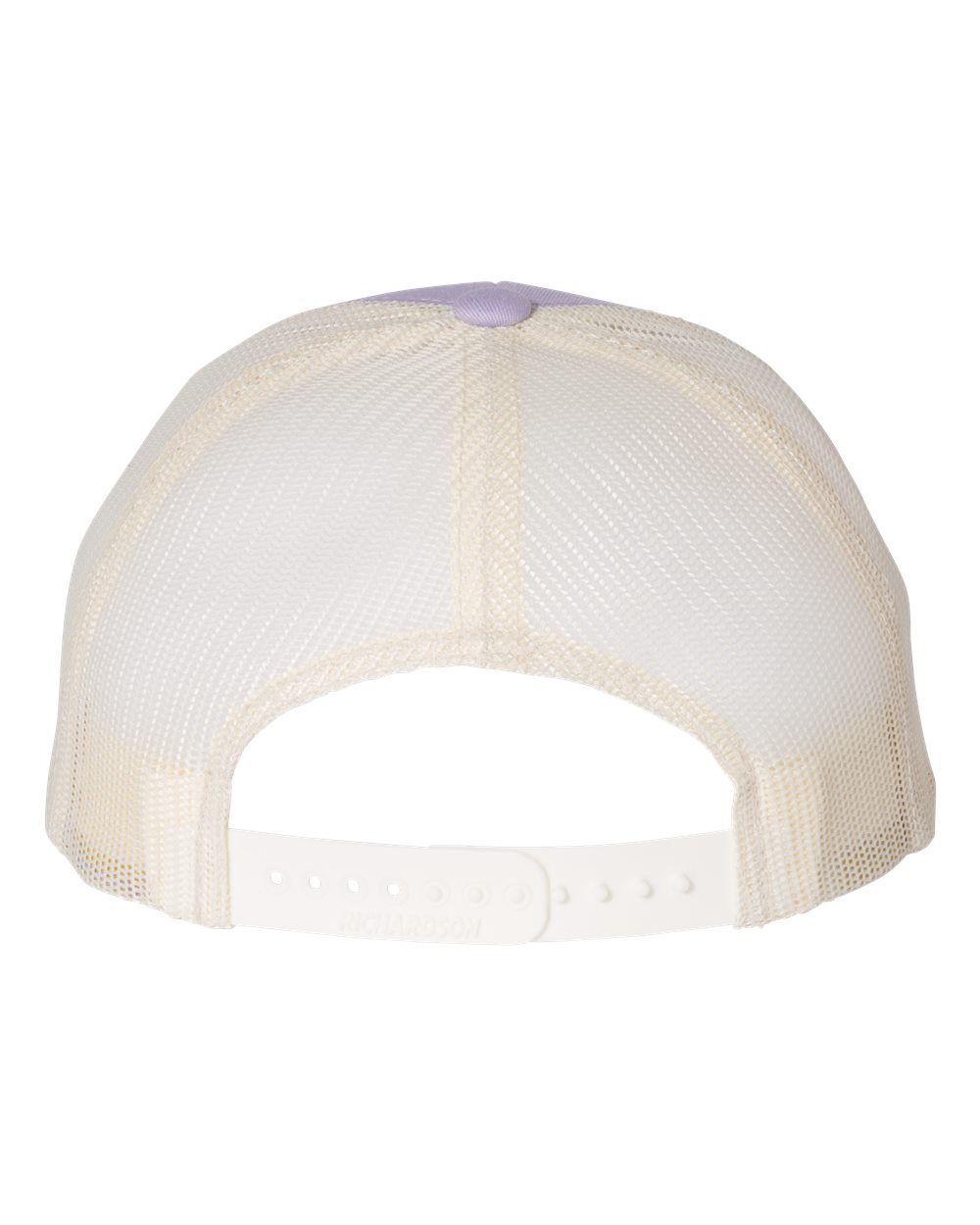 1 Lilac/Birch - Low Profile - Trucker Hat with Gunmetal PVC rubber patch